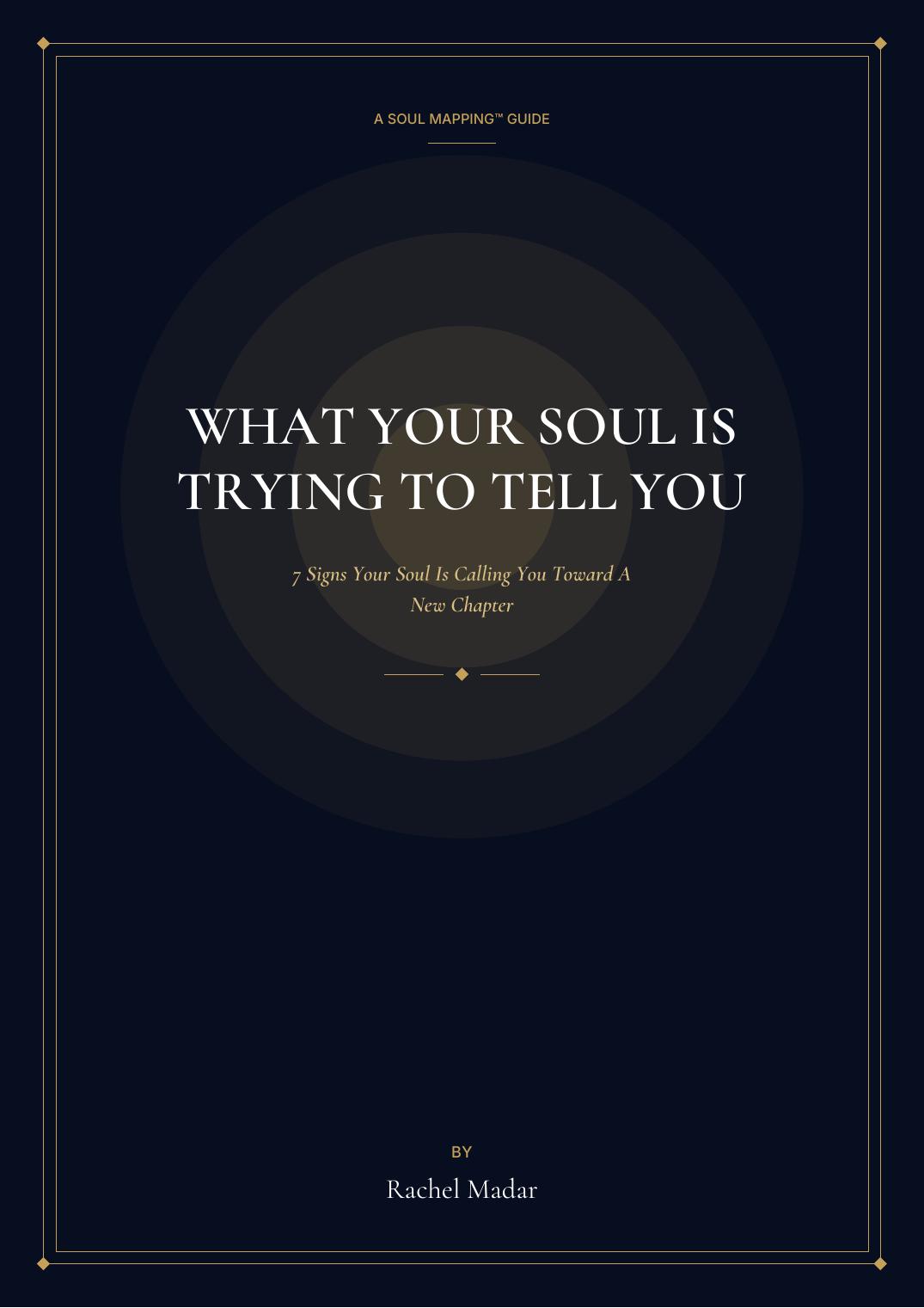 What Your Soul Is Trying To Tell You workbook cover